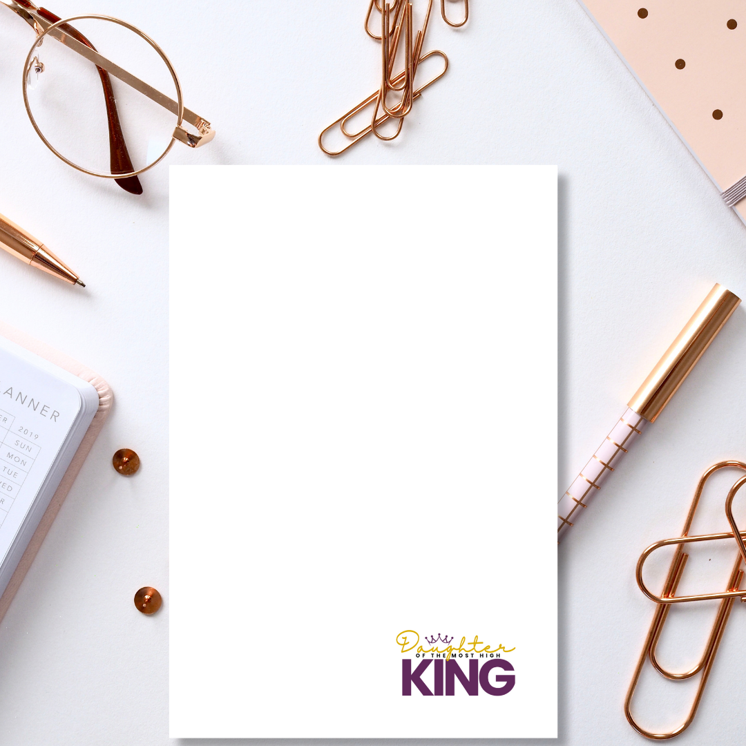 "Daughter Of The Most High King" Notepad (blank)