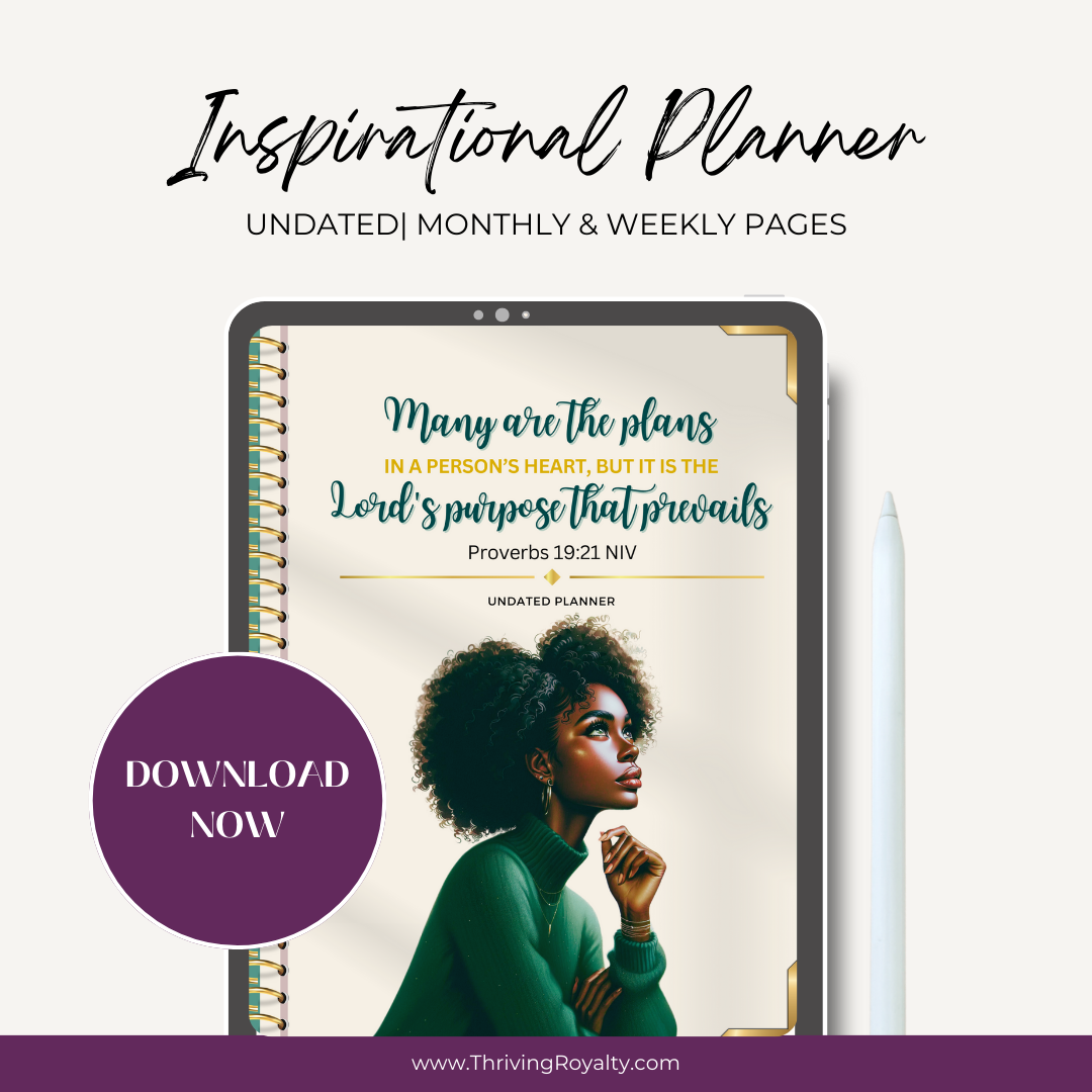 "Many are the Plans" - Digital Undated Monthly & Daily Planner